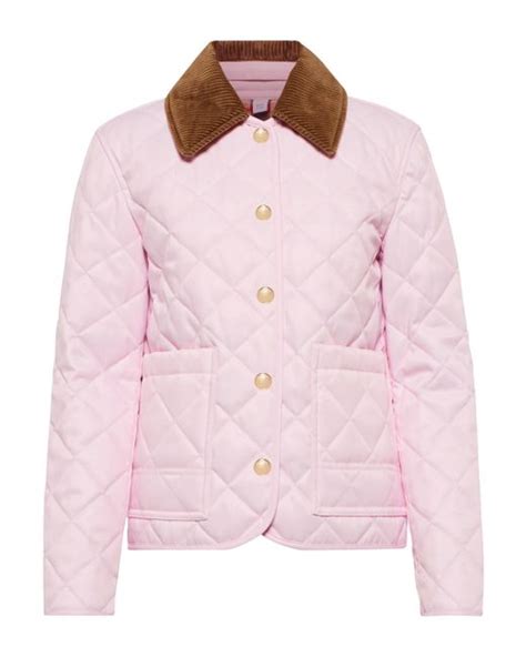 burberry pink quilted jacket|burberry quilted jackets on sale.